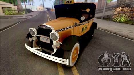 Ford Model A Taxi 1928 for GTA San Andreas