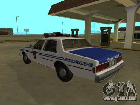 Chevrolet Caprice 1987 New York Transit Police for GTA San Andreas