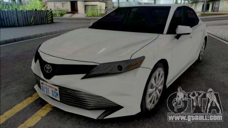 Toyota Camry XLE 2018 for GTA San Andreas