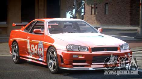 Nissan Skyline R34 GST Racing L9 for GTA 4