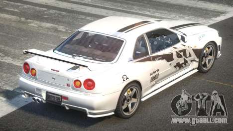 Nissan Skyline R34 GST Racing L3 for GTA 4