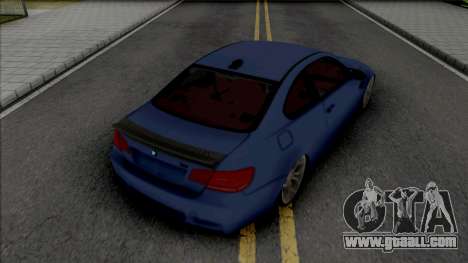 BMW M3 E92 EnesGarage for GTA San Andreas