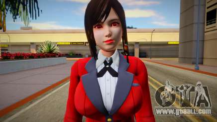 Kokoro (Yumeko) Kakegurui outfit for GTA San Andreas