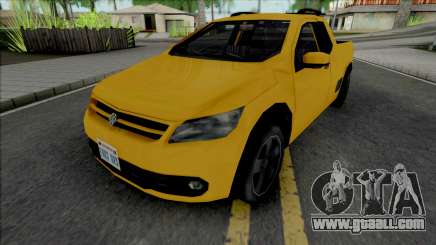 Volkswagen Saveiro G5 Yellow for GTA San Andreas
