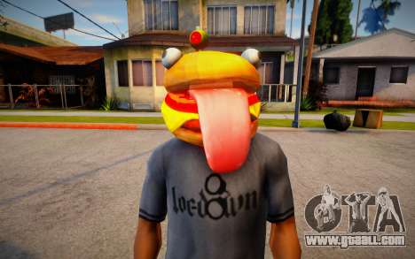 Fortnite Durr Burger Mask for Cj for GTA San Andreas