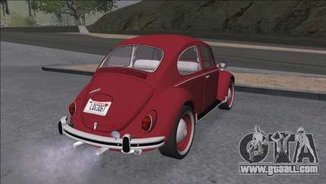 Volkswagen Beetle (Beetle) 1300 1971 - Brazil for GTA San Andreas