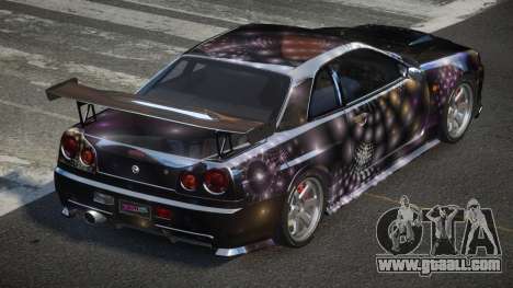 Nissan Skyline R34 BS U-Style PJ5 for GTA 4