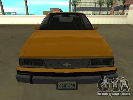1988 Chevrolet Cavalier Coupe for GTA San Andreas