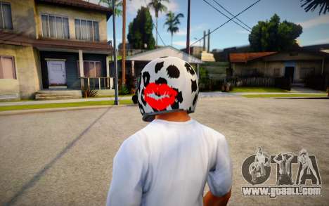 Racing Helmet Leopard for GTA San Andreas