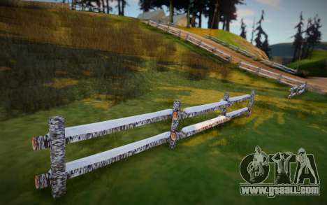 Winter Farm Fence Wood for GTA San Andreas