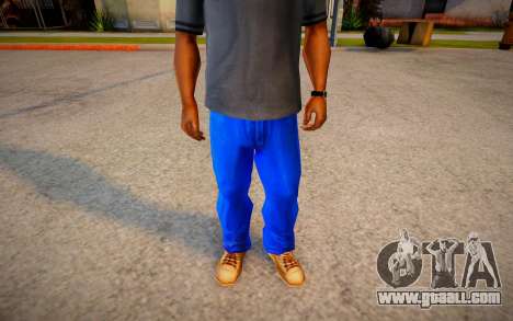 More Dark Blue Jeans For Cj And Grove Green Belt for GTA San Andreas