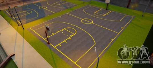 Renewed basketball court
