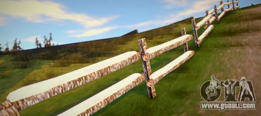 Winter Farm Fence Wood