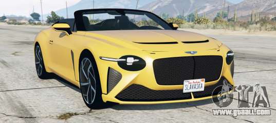 Bentley Mulliner Bacalar 2020 For Gta 5 1008