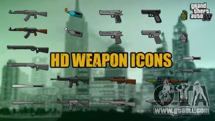 HD Weapon Icons for GTA 4