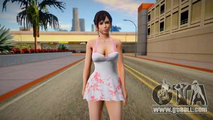 Kokoro White Flower Dress for GTA San Andreas