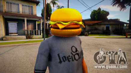 Burger Mask For CJ for GTA San Andreas