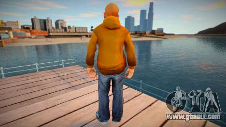 Beta Jimmy Hopkins - Orange Jacket for GTA San Andreas