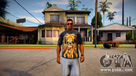 T-shirt with a lion for GTA San Andreas