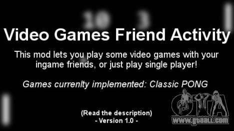 Video Games Friend Activity (VGFA) for GTA 4