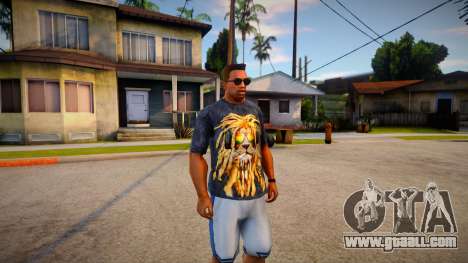 T-shirt with a lion for GTA San Andreas