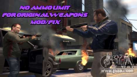 No Ammo Limit For Original Weapons for GTA 4