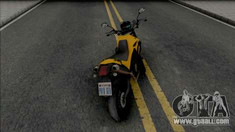 Yamaha XT660 Yellow for GTA San Andreas