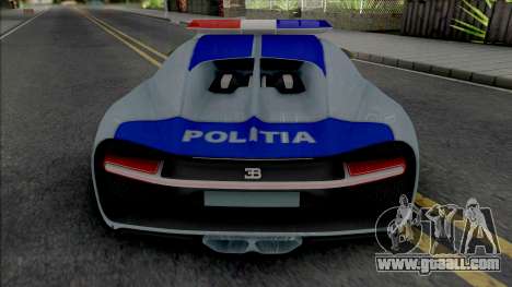 Buggati Chiron Politia Romana for GTA San Andreas