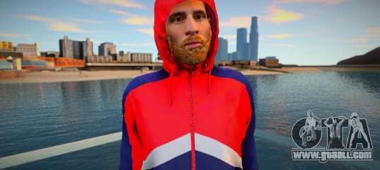 Lionel Messi in hood