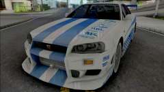 Nissan Skyline GT-R R34 C-West for GTA San Andreas