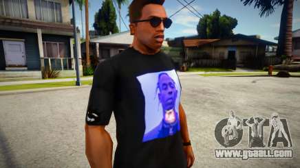 Travis Scott Black T-Shirt for GTA San Andreas