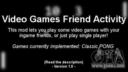Video Games Friend Activity (VGFA) for GTA 4