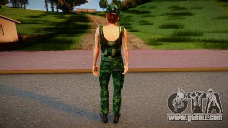 New gungrl3 camouflage style for GTA San Andreas