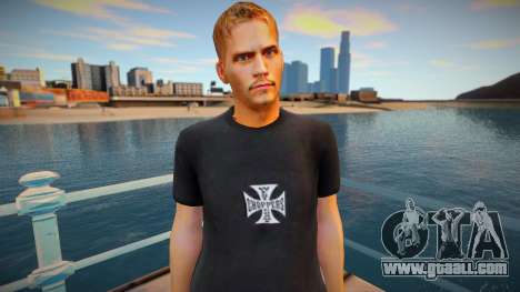 Paul Walker black shirt for GTA San Andreas