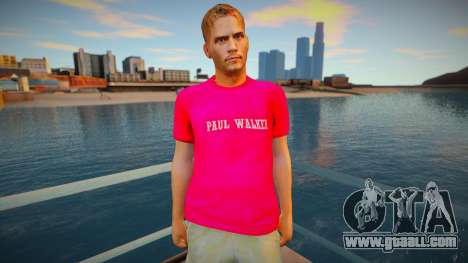 Paul Walker red shirt for GTA San Andreas