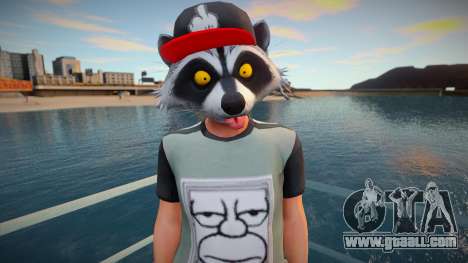 Faggot mask raccoon from GTA Online for GTA San Andreas