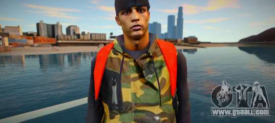 Guy in camouflage style