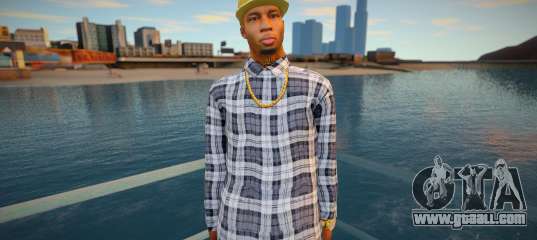 Guy plaid shirt