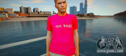 Paul Walker red shirt