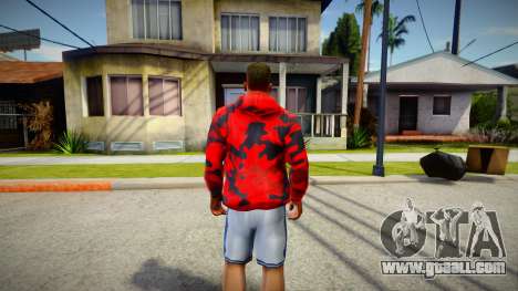 Red Camo Hoodie for GTA San Andreas