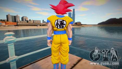 Goku God Red for GTA San Andreas