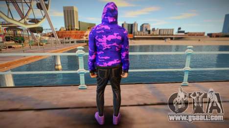 Purple sweatshirt ped from GTA Online for GTA San Andreas