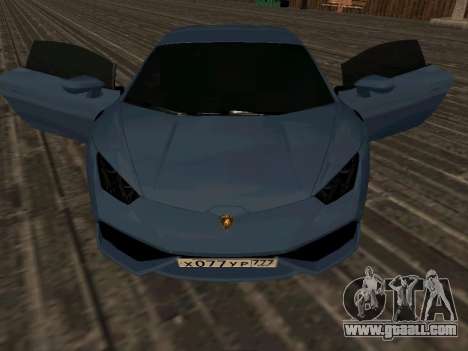 Lamborghini Huracan RUS Plates for GTA San Andreas