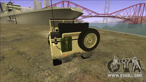 Punjabi Jeep Willy Mod by Harinder Mods for GTA San Andreas
