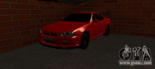 Nissan Skyline GTR34 RUS Plates