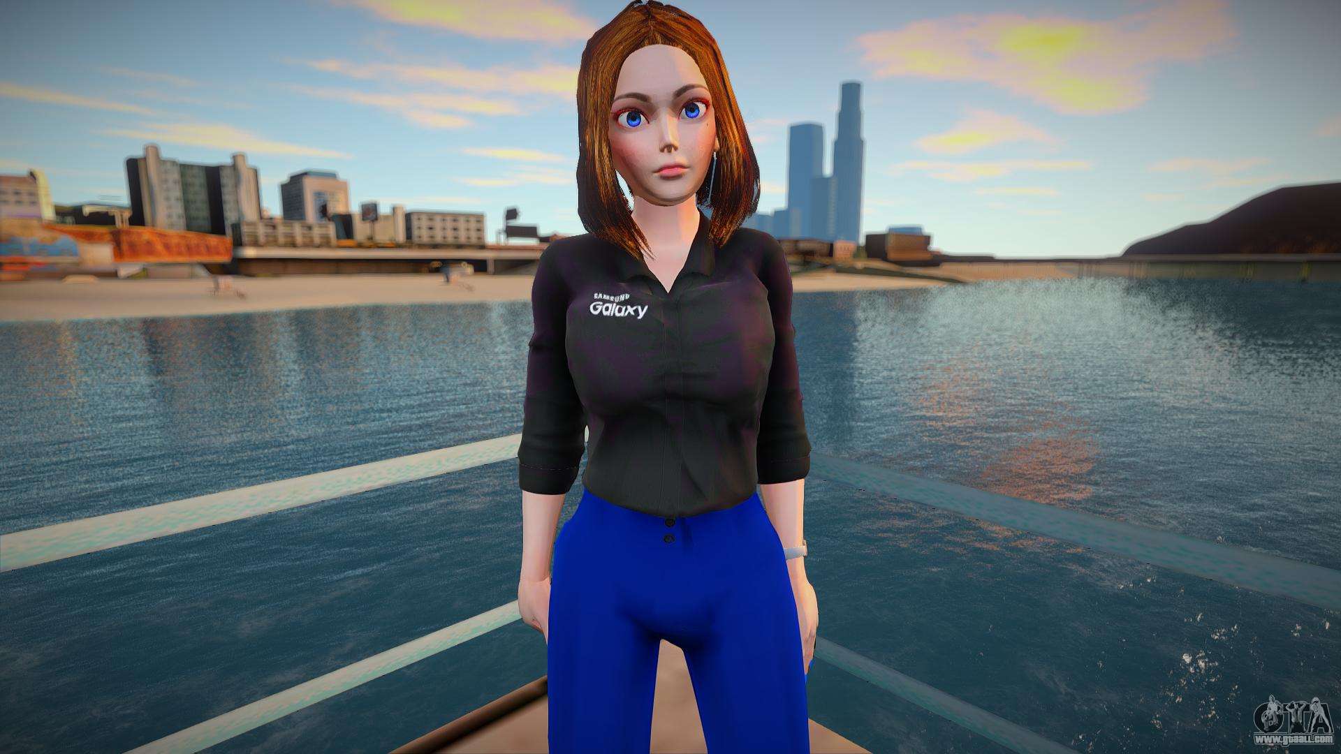 Samantha Samsung Sam Virtual Assistant Origi For Gta San Andreas