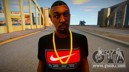 African American in Nike T-shirt for GTA San Andreas
