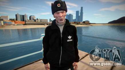 Adult gopnik in winter hat for GTA San Andreas