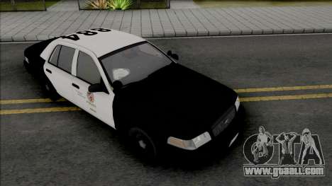 Ford Crown Victoria 2000 CVPI LAPD GND for GTA San Andreas