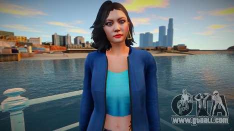 GTA Online Skin Ramdon Female Asian 1 Fashion v1 for GTA San Andreas